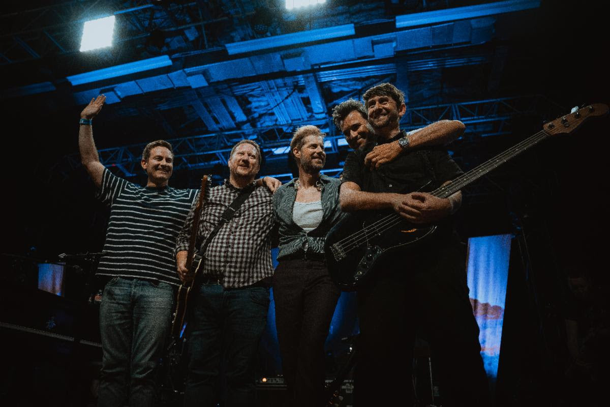 Something Corporate livestreaming their first show in 13 years