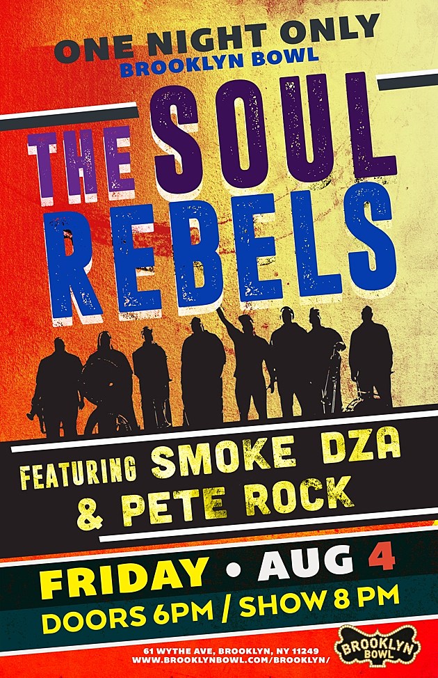 Soul Rebels returning to BK w/ Pete Rock & Smoke DZA (watch a video from their last run)