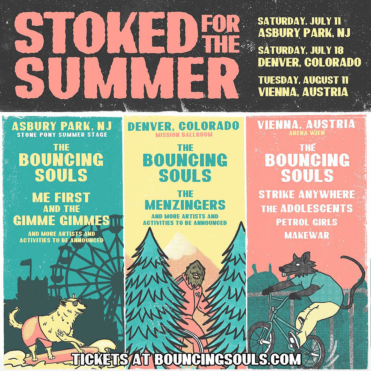 The Bouncing Souls’ Stoked for The Summer lineups in 3 cities announced