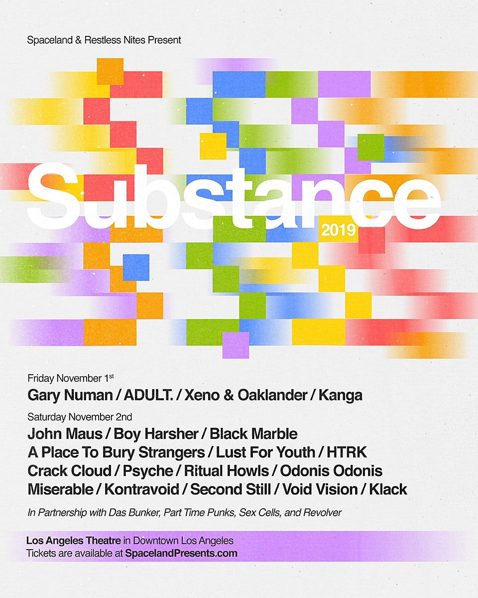 Gary Numan, John Maus, APTBS, Boy Harsher & more playing L.A. post-punk fest ‘Substance’