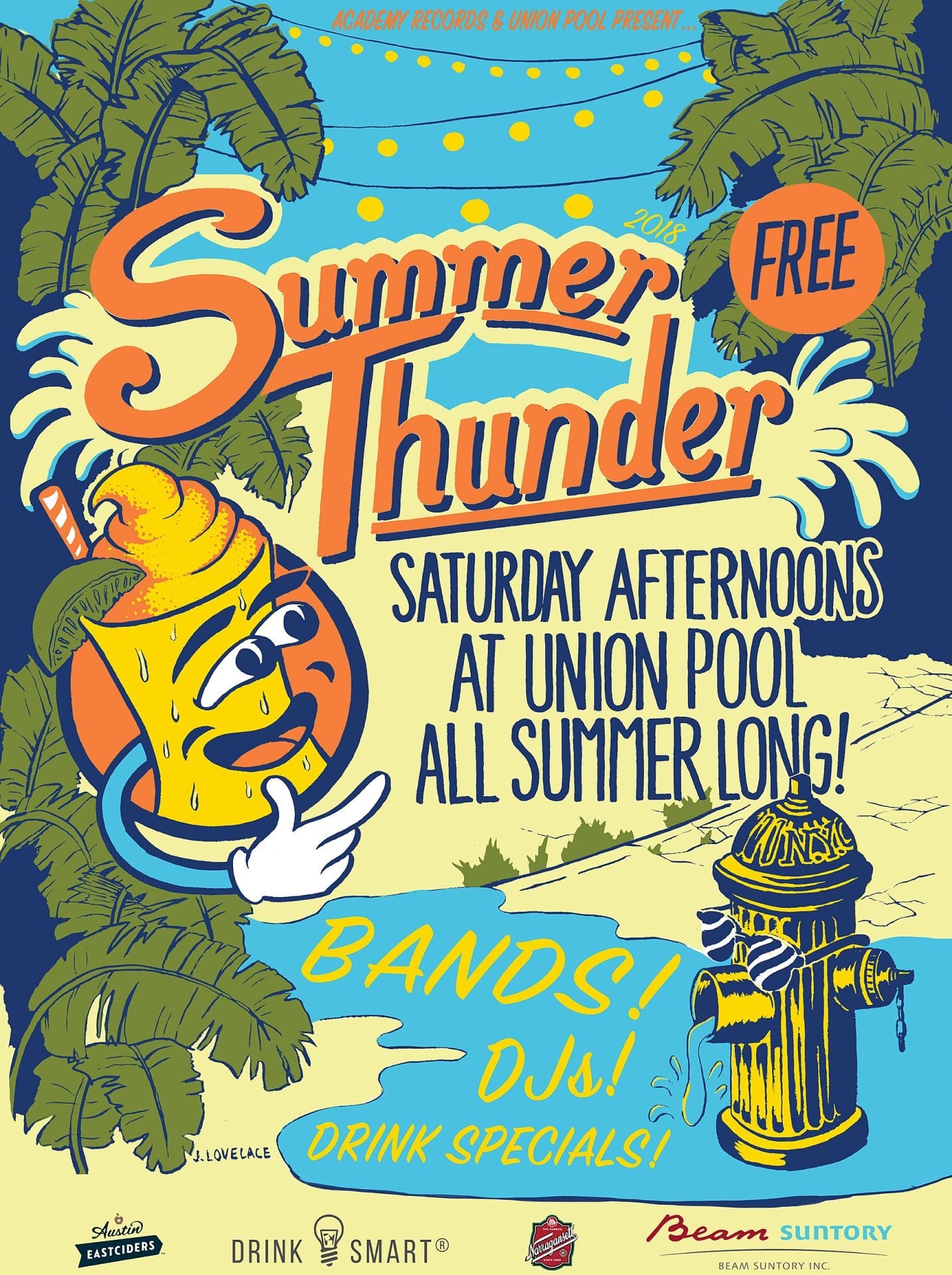 Union Pool announces 2018 “Summer Thunder” lineup: Wand, Sun Ra Arkestra, Deradoorian, Songhoy Blues, more