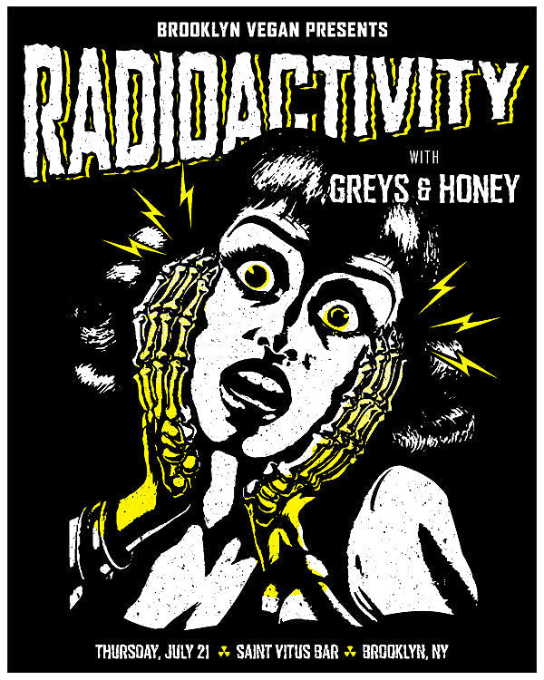 Radioactivity on tour, NYC show with Greys & Honey is this week (BV Presents)