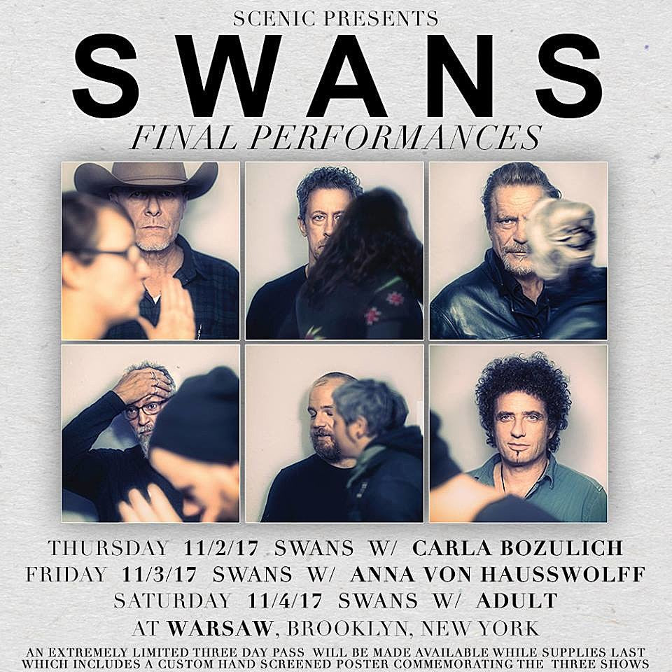Swans’ current lineup announces final East Coast shows