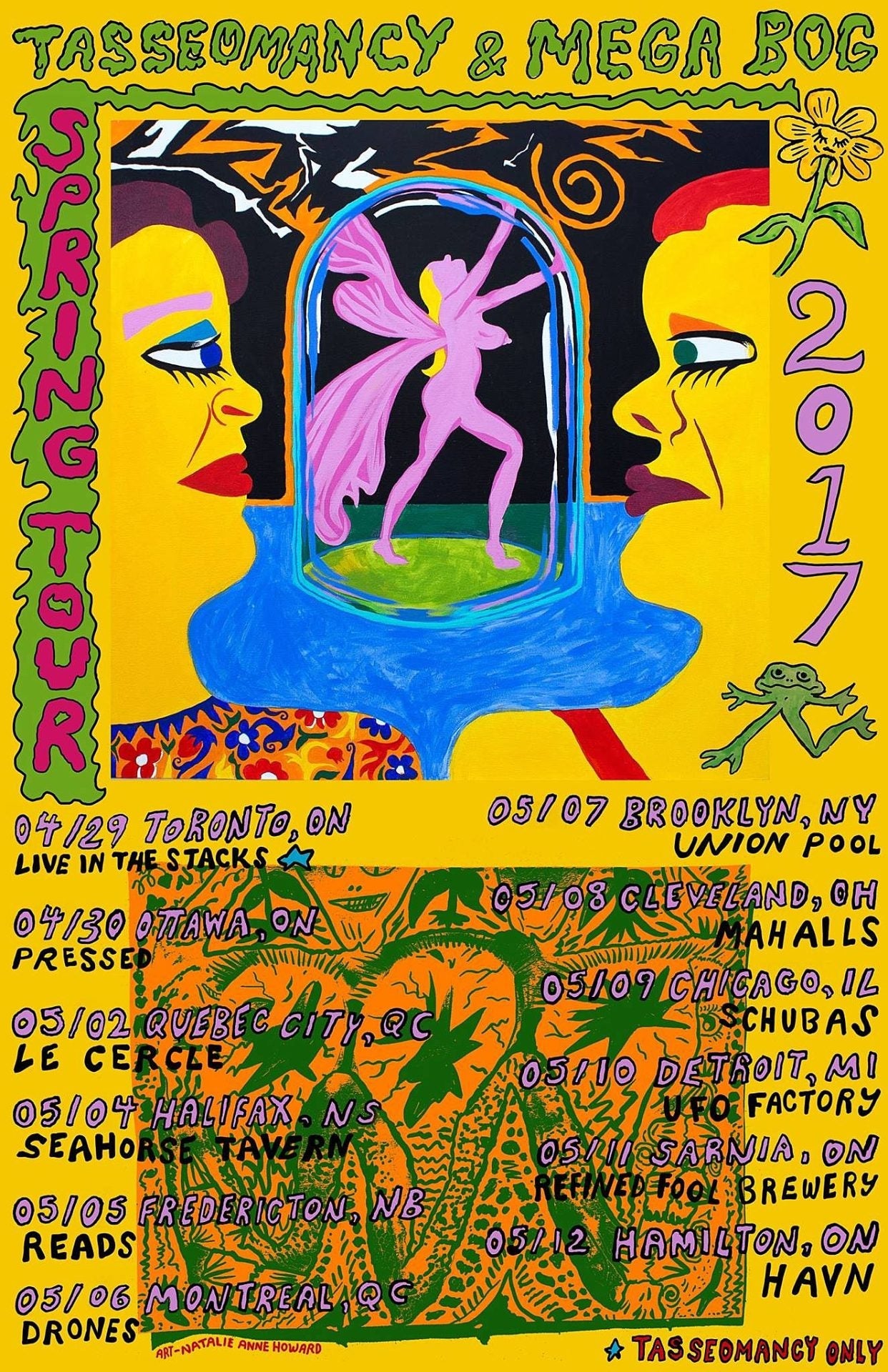Tasseomancy touring with Mega Bog (who play with Big Thief in Brooklyn)