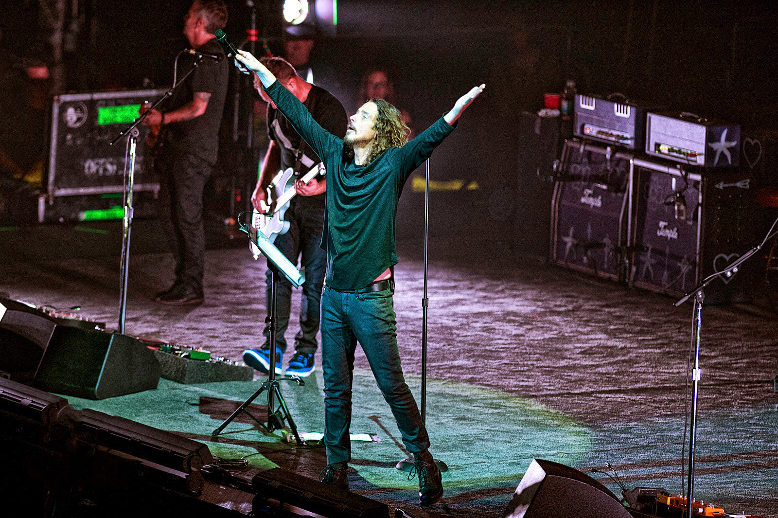 statue of Chris Cornell being erected in Seattle