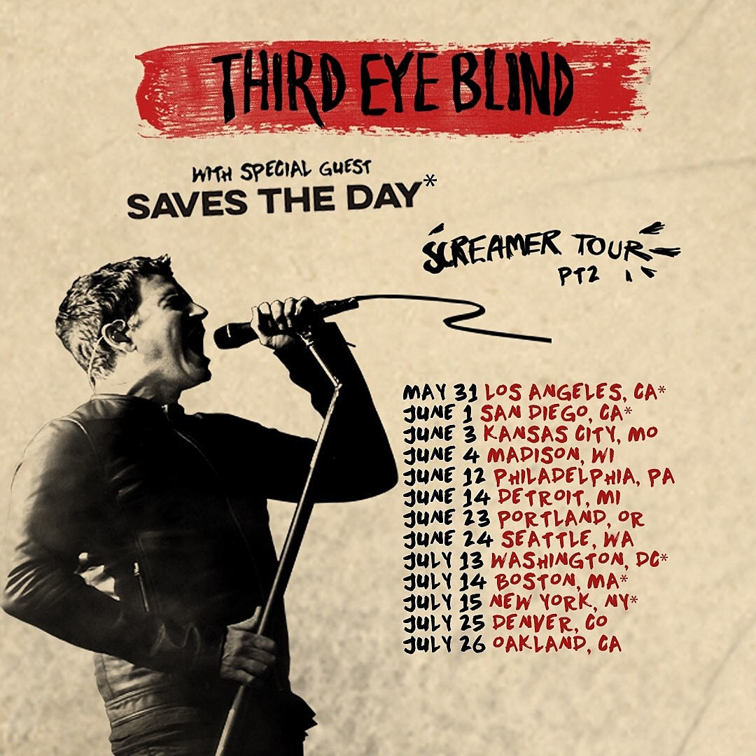 Third Eye Blind reschedule tour with Saves the Day (new dates)