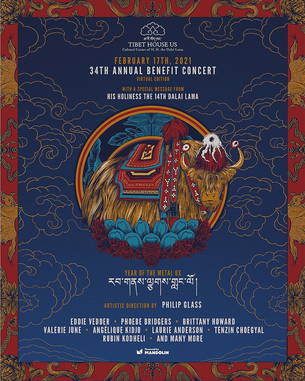 Phoebe Bridgers, Eddie Vedder & more playing virtual Tibet House Benefit