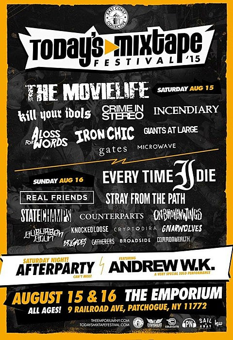 Kill Your Idols & more added to LI’s Today’s Mixtape Festival; Crime In Stereo & Incendiary playing NYC beforehand