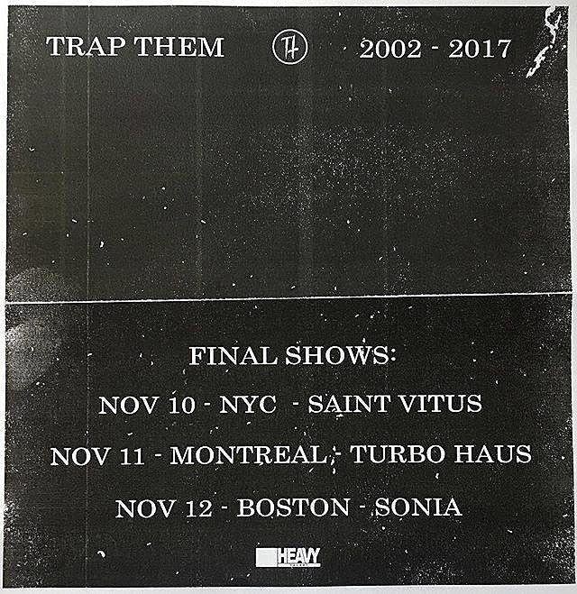 Trap Them announce “final shows”