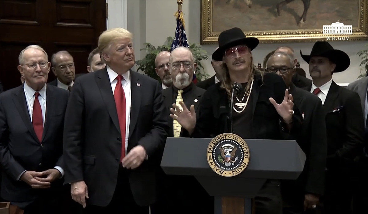 Trump signs Music Modernization Act into law (Kid Rock, Mike Love & more were there)