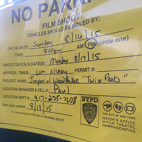 is ‘Twin Peaks’ reboot shooting at Brooklyn’s Grand Prospect Hall (who have a new biergarten) right now?