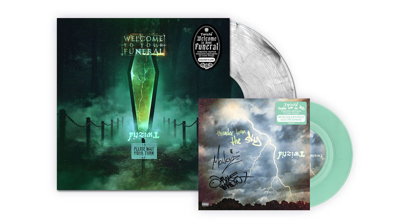 New exclusive vinyl: Twiztid’s ‘Welcome to Your Funeral’ on clear w/ smoke LP + signed mint green 7″