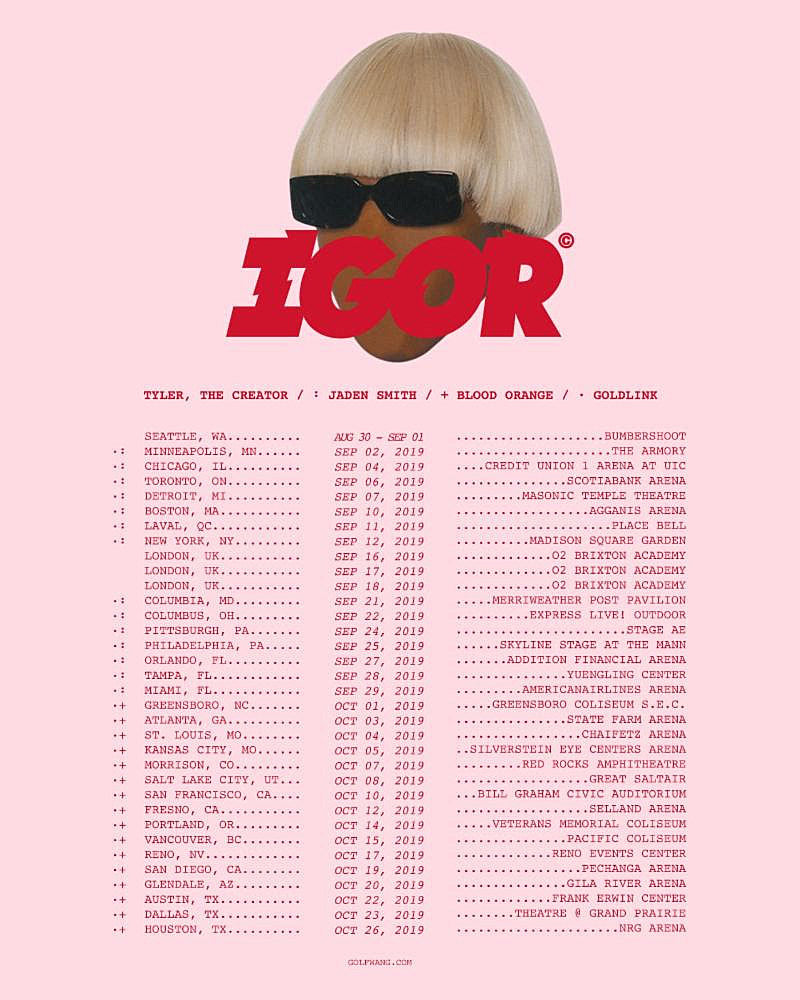 Tyler, the Creator announces 2019 tour, including Madison Square Garden