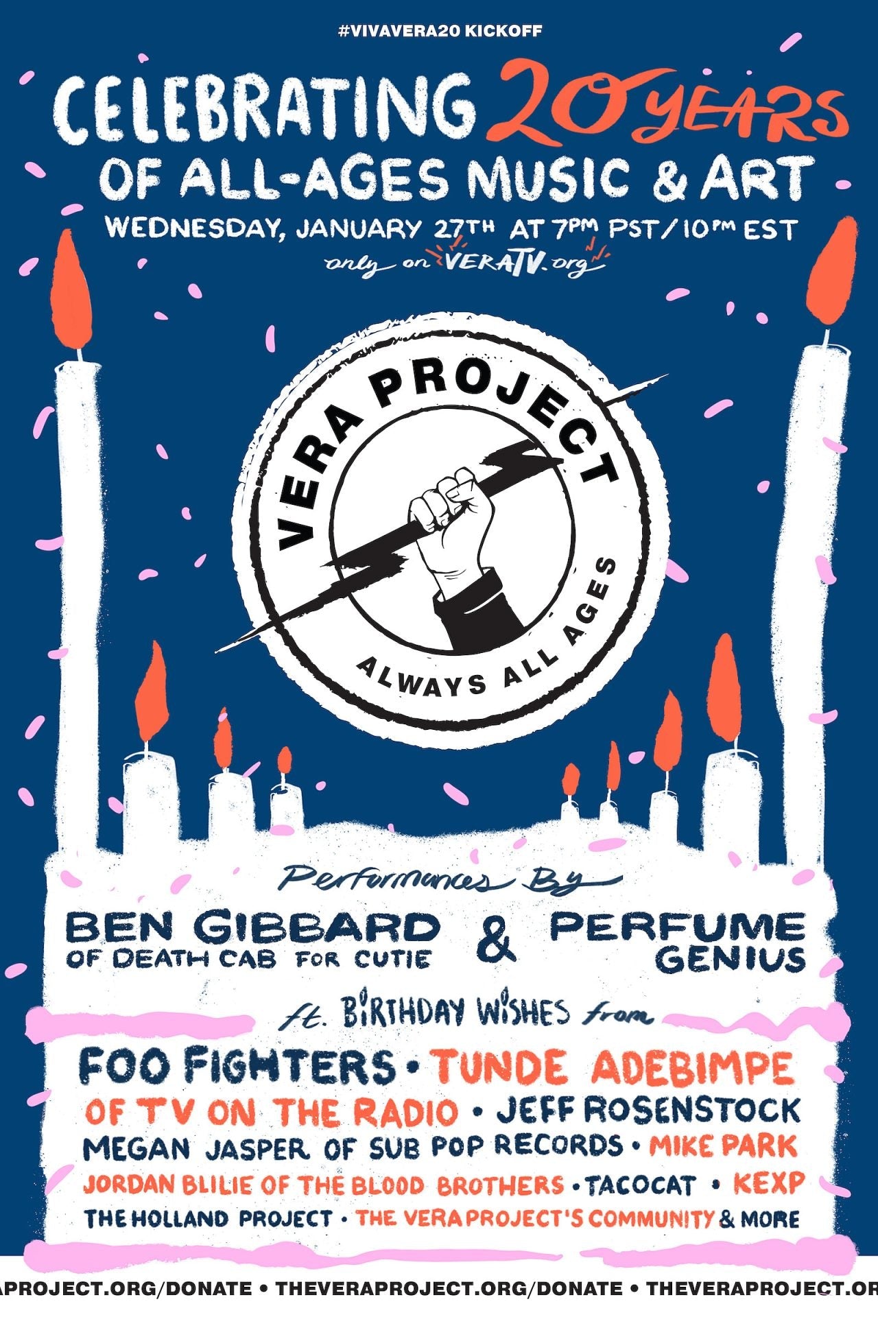 Ben Gibbard, Perfume Genius & more playing VERA Project 20th anniversary livestream