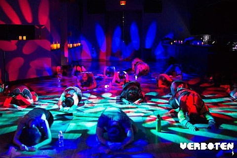 Verboten turning 1, hosting special deep house yoga classes this week + read an interview w/ Saskia Thode on metal yoga