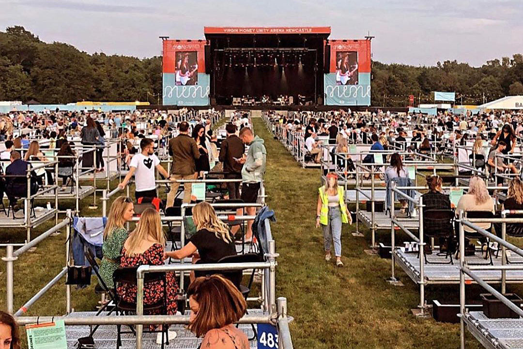 Here’s what a show at the UK’s first “dedicated socially distanced” venue looks like