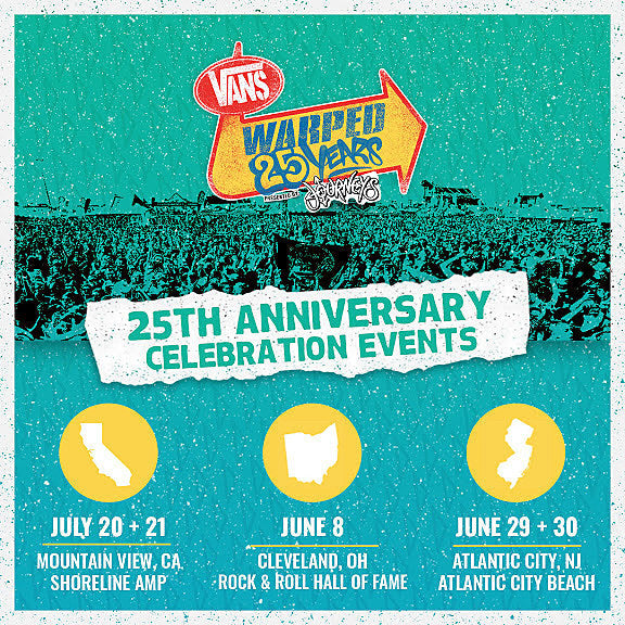 Warped Tour 25th anniversary festival locations announced