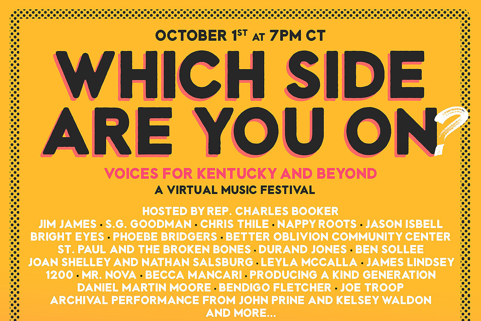 Bright Eyes, Jim James, Phoebe Bridgers, Jason Isbell & more playing virtual voting advocacy fest