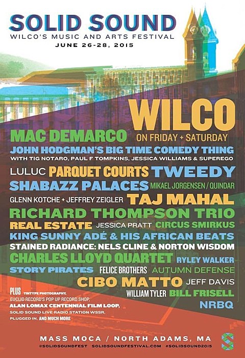 Wilco announce 2015 Solid Sound Festival lineup ++++++++ also playing Gathering of the Vibes & other dates