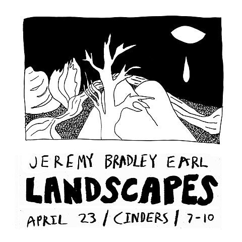 Woods frontman Jeremy Earl’s artwork on display at Cinders Gallery; opening reception with Kevin Morby performance