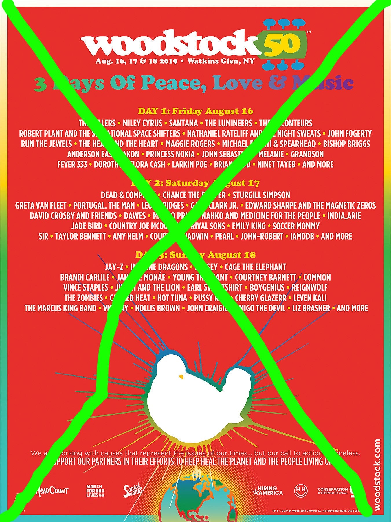 Woodstock 50 is officially cancelled