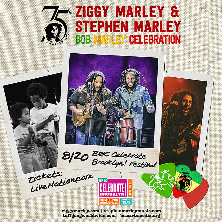 Celebrate Bob Marley in Brooklyn with Ziggy & Stephen on BrooklynVegan presale (password here)