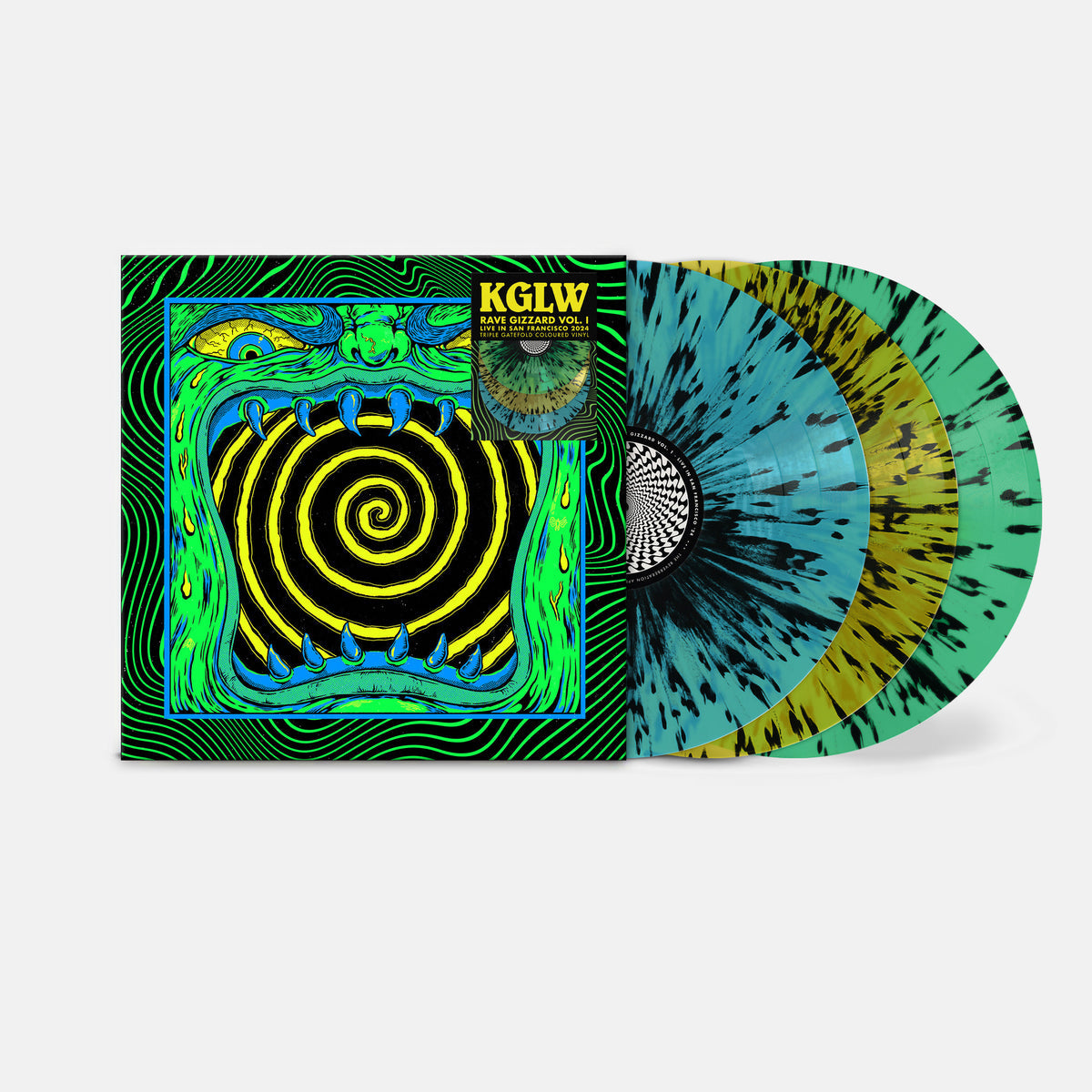 KING GIZZARD & THE LIZARD WIZARD 'RAVE GIZZARD - LIVE IN SAN FRANCISCO '24' 3LP (Triple Gatefold Splatter Vinyl)