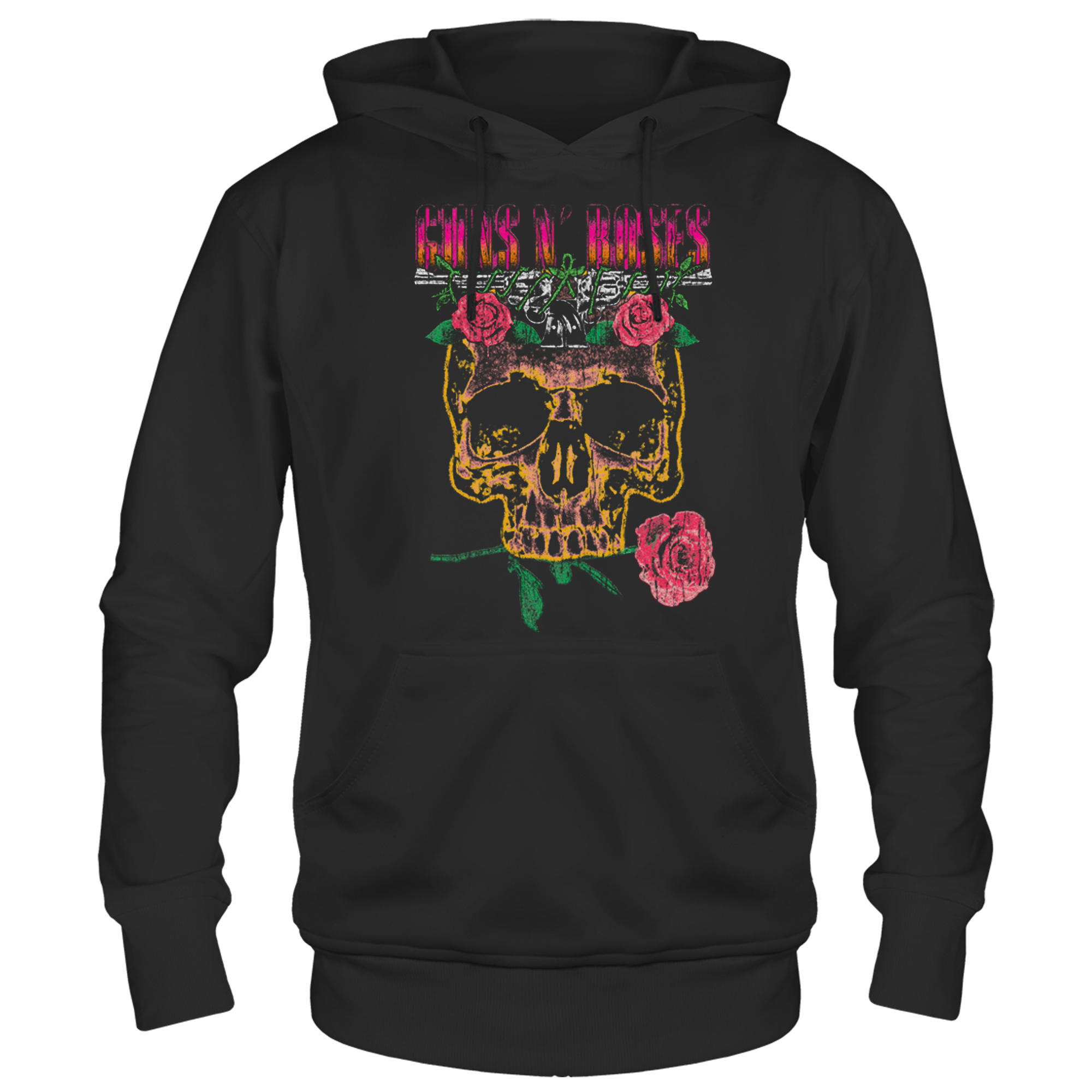 GUNS N ROSES 1991 TOUR BLACK HOODIE F/B S
