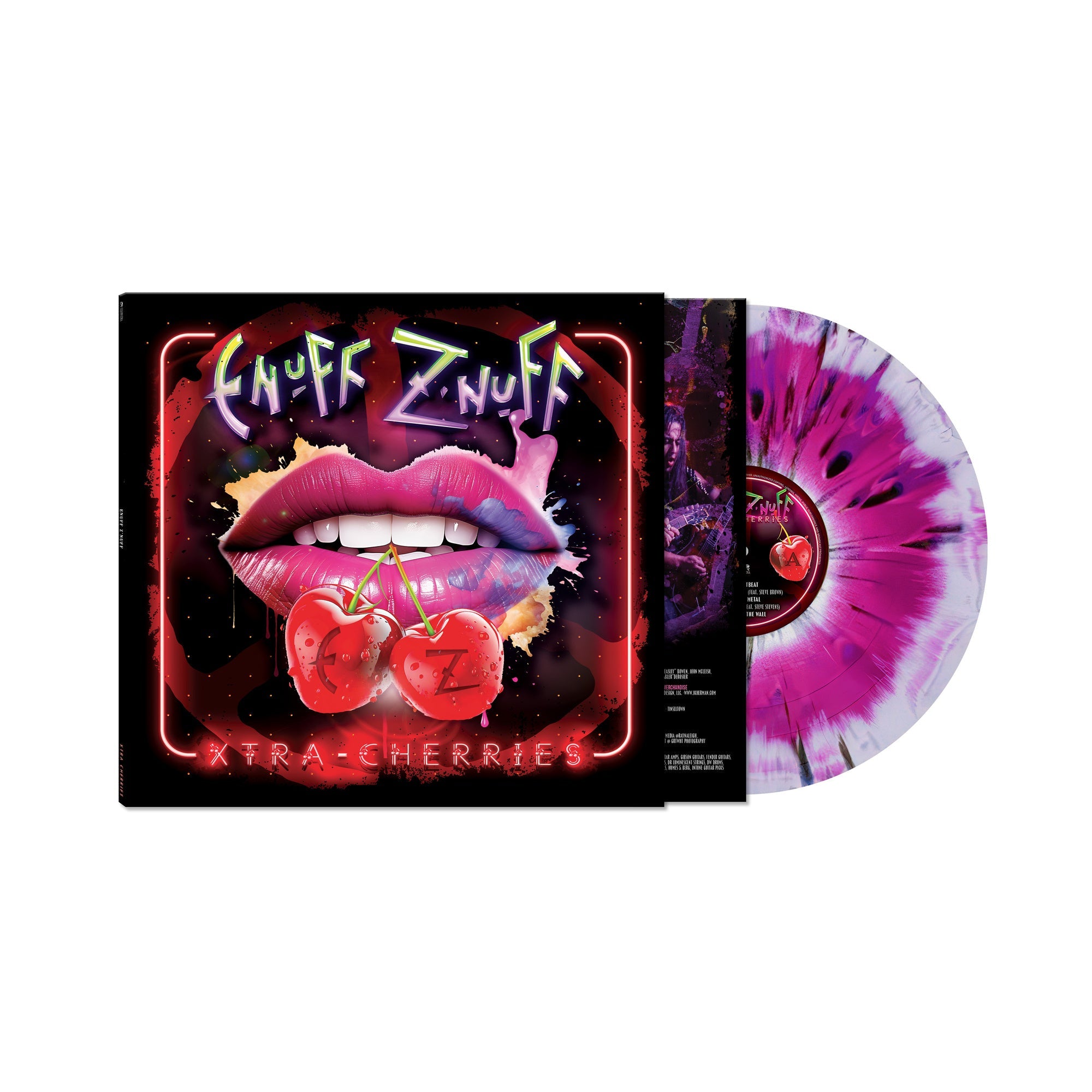 ENUFF Z'NUFF 'XTRA CHERRIES' LP (Limited, Black, Pink & White Splatter Haze Vinyl)
