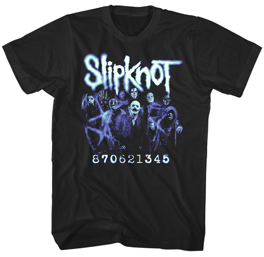 SLIPKNOT MEMBER NUMBERS PHOTO T-SHIRT