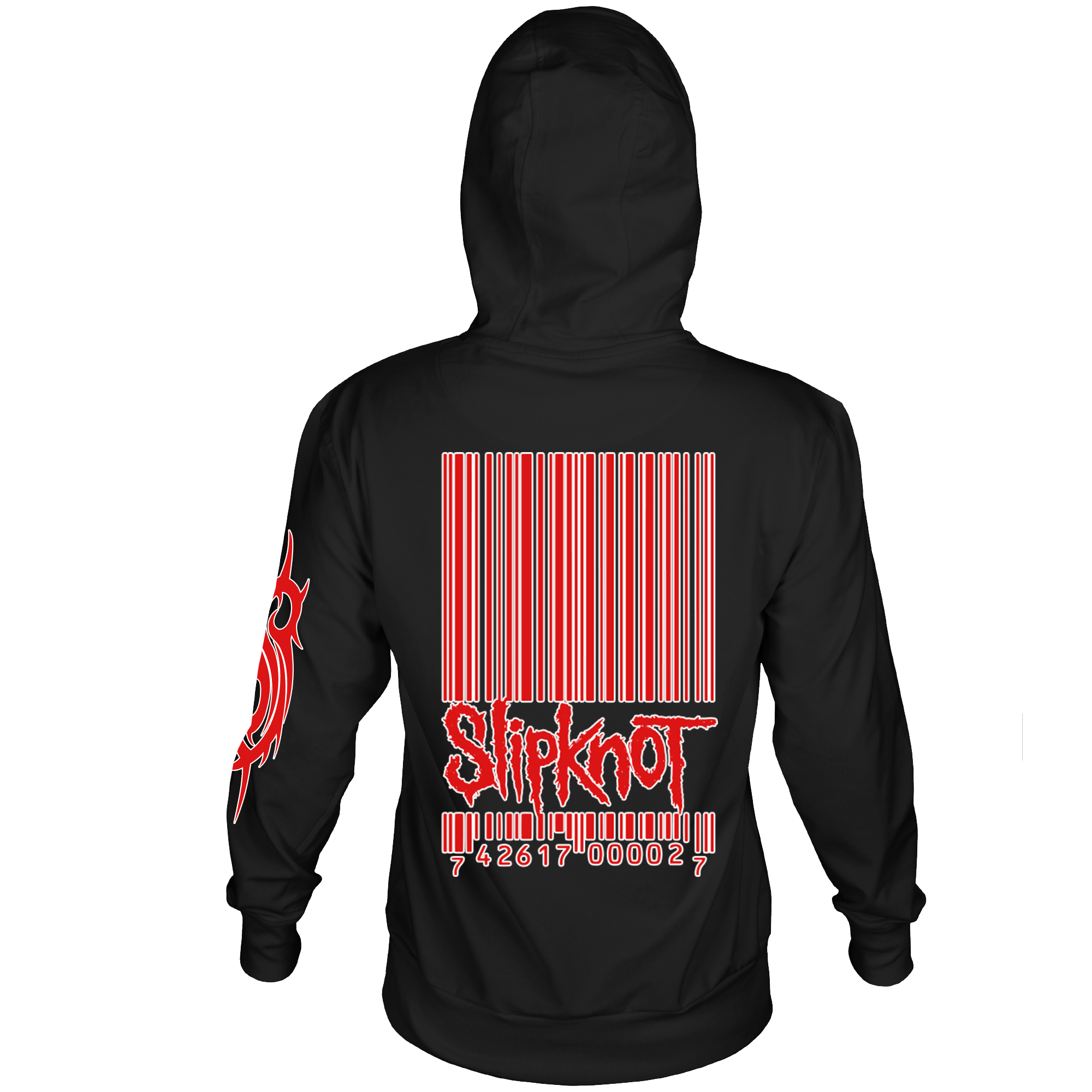 SLIPKNOT BARCODE BLACK FRT/BCK HOODIE