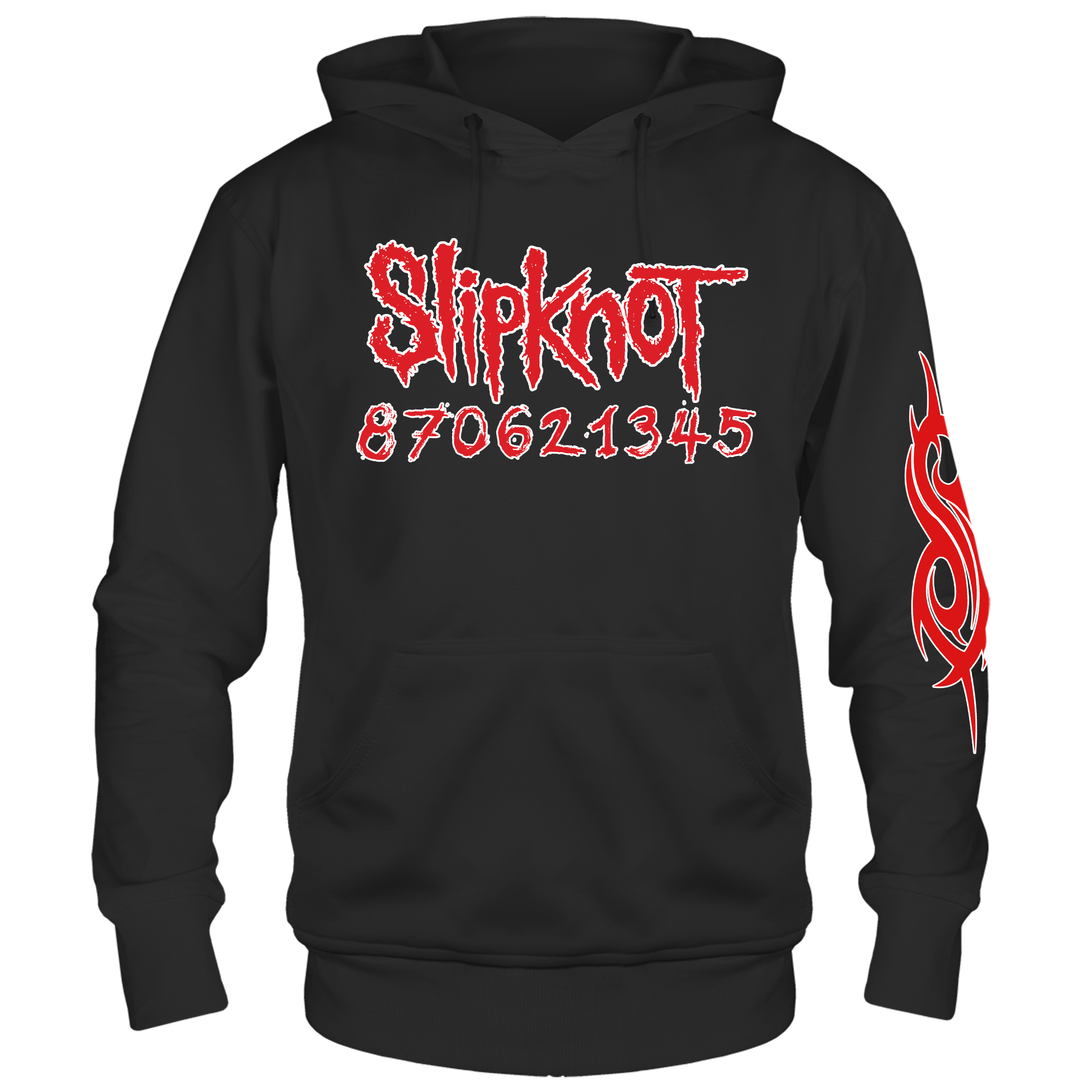 SLIPKNOT BARCODE BLACK FRT/BCK HOODIE SLIPKNOT BARCODE BLACK FRT/BCK HOODIE