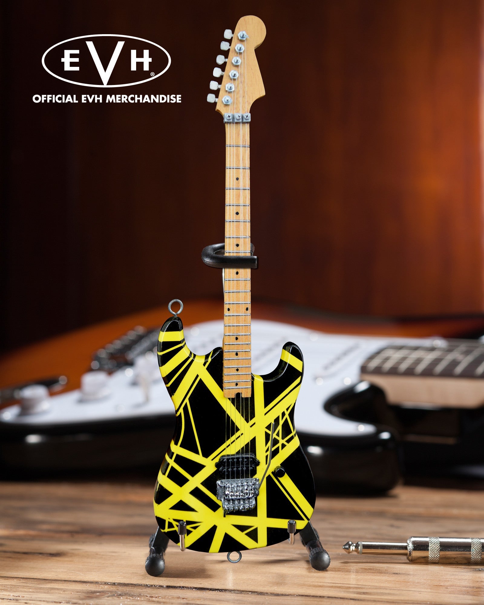 EVH SET OF 3 EDDIE VAN HALEN MINI GUITAR REPLICA COLLECTIBLES - OFFICIALLY LICENSED