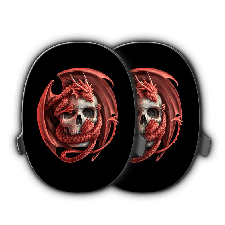 'DRAGON SKULL' BY @ANNESTOKESART HEADPHONES