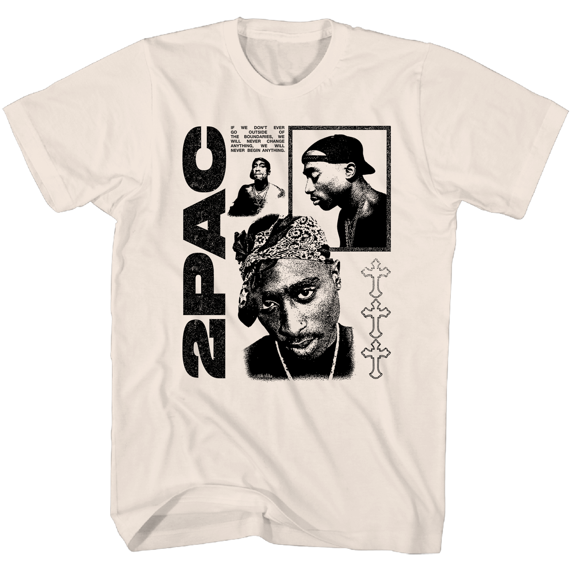 TUPAC TAN PHOTOS T-SHIRT