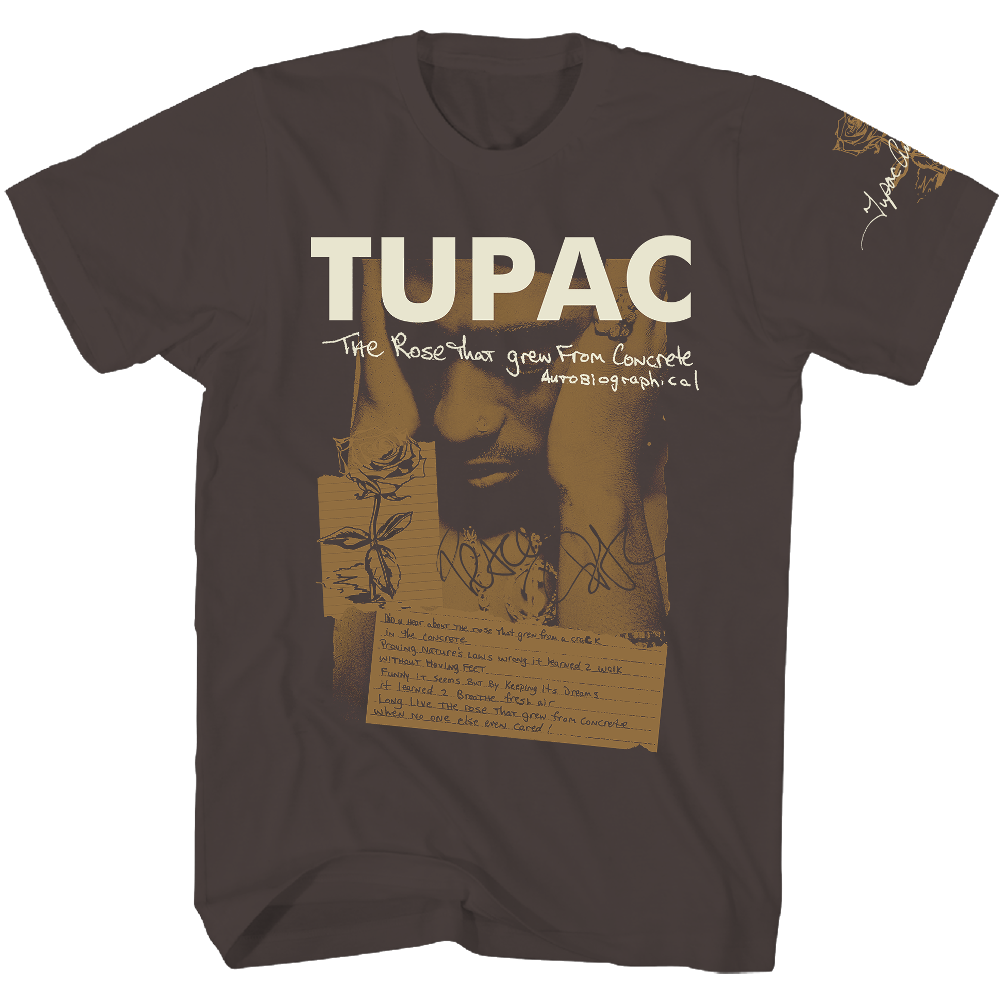 TUPAC BROWN POETRY T-SHIRT