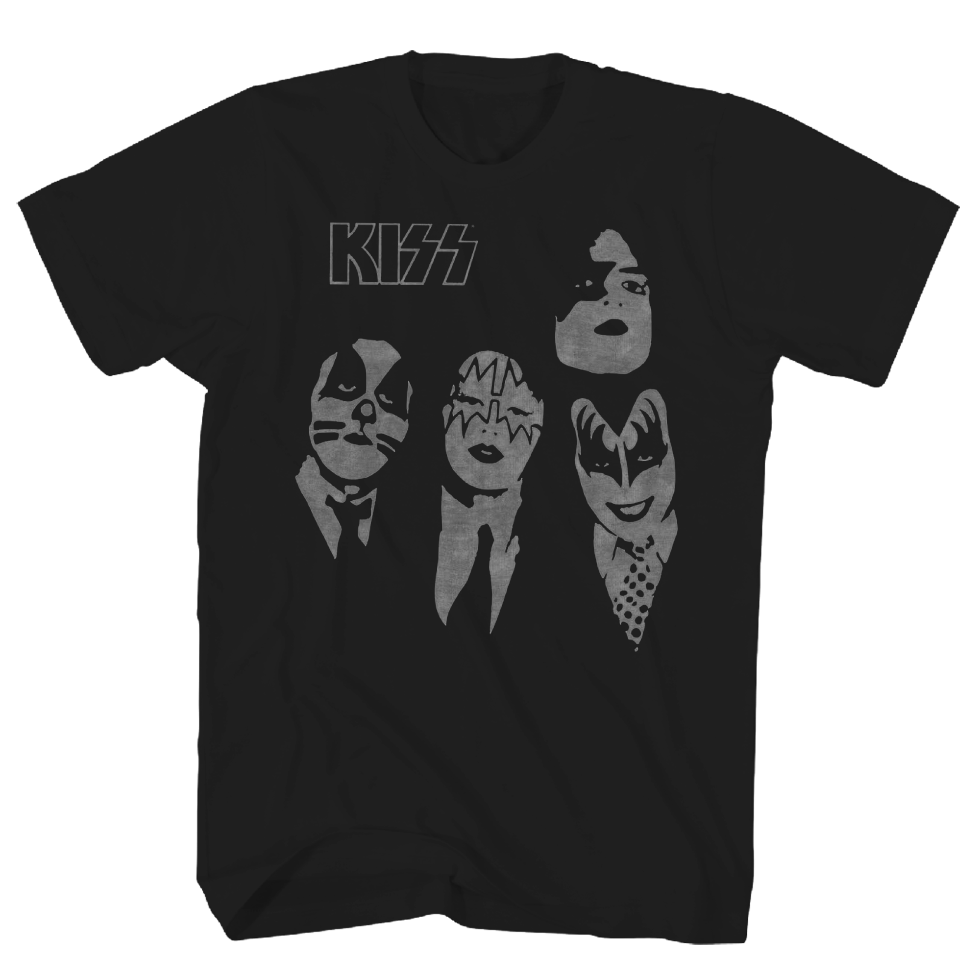 KISS DRESSED TO KILL FACES BLACK TEE