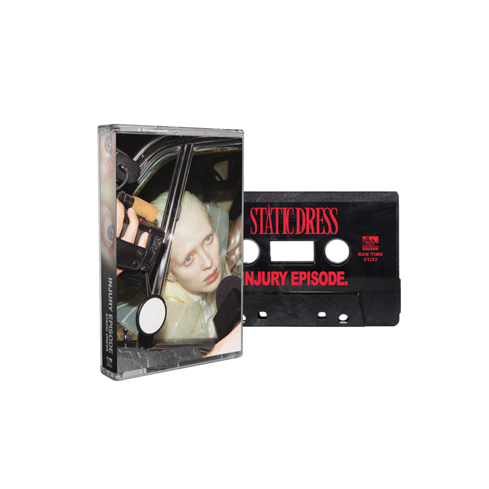 STATIC DRESS ‘INJURY EPISODE’ CASSETTE (Exclusive – Limited to 50, Black Marble w/ Red Cassette)