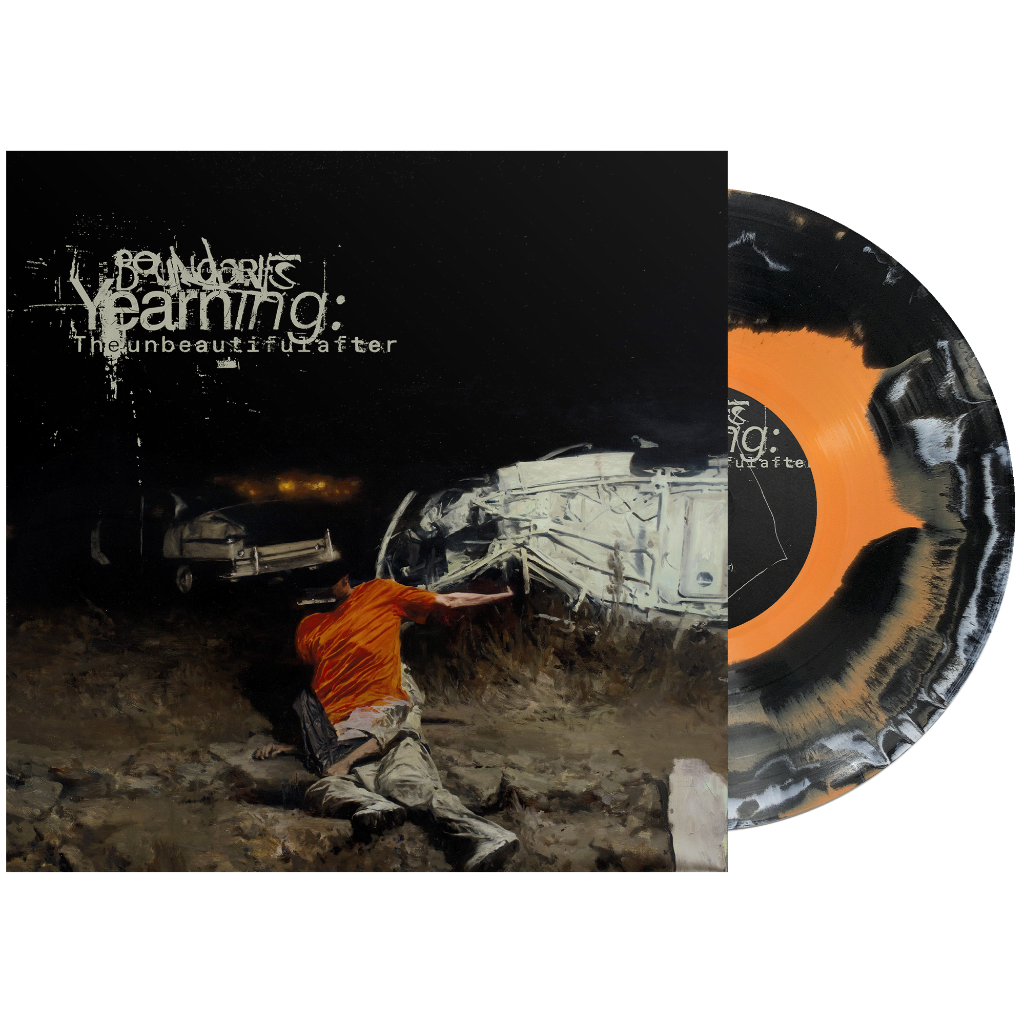 BOUNDARIES ‘YEARNING: THE UNBEAUTIFUL AFTER’ LP (Exclusive – Limited to 200, Orange, Black, & White A-Side/B-Side Vinyl)