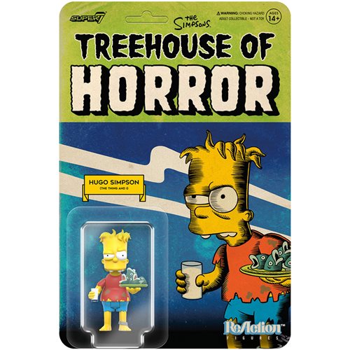 THE SIMPSONS REACTION WAVE 4 (TREEHOUSE OF HORROR V2) ACTION FIGURE SET