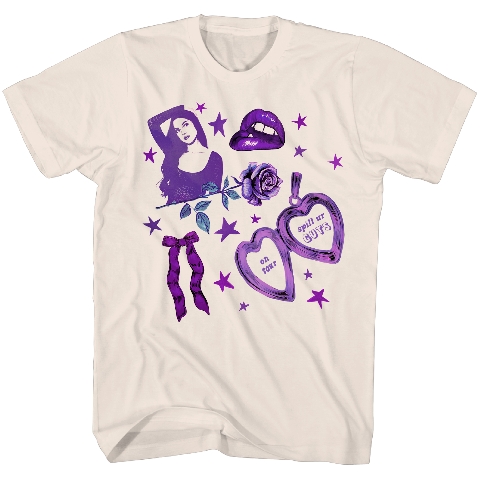 OLIVIA RODRIGO TAN TOUR COLLAGE T-SHIRT