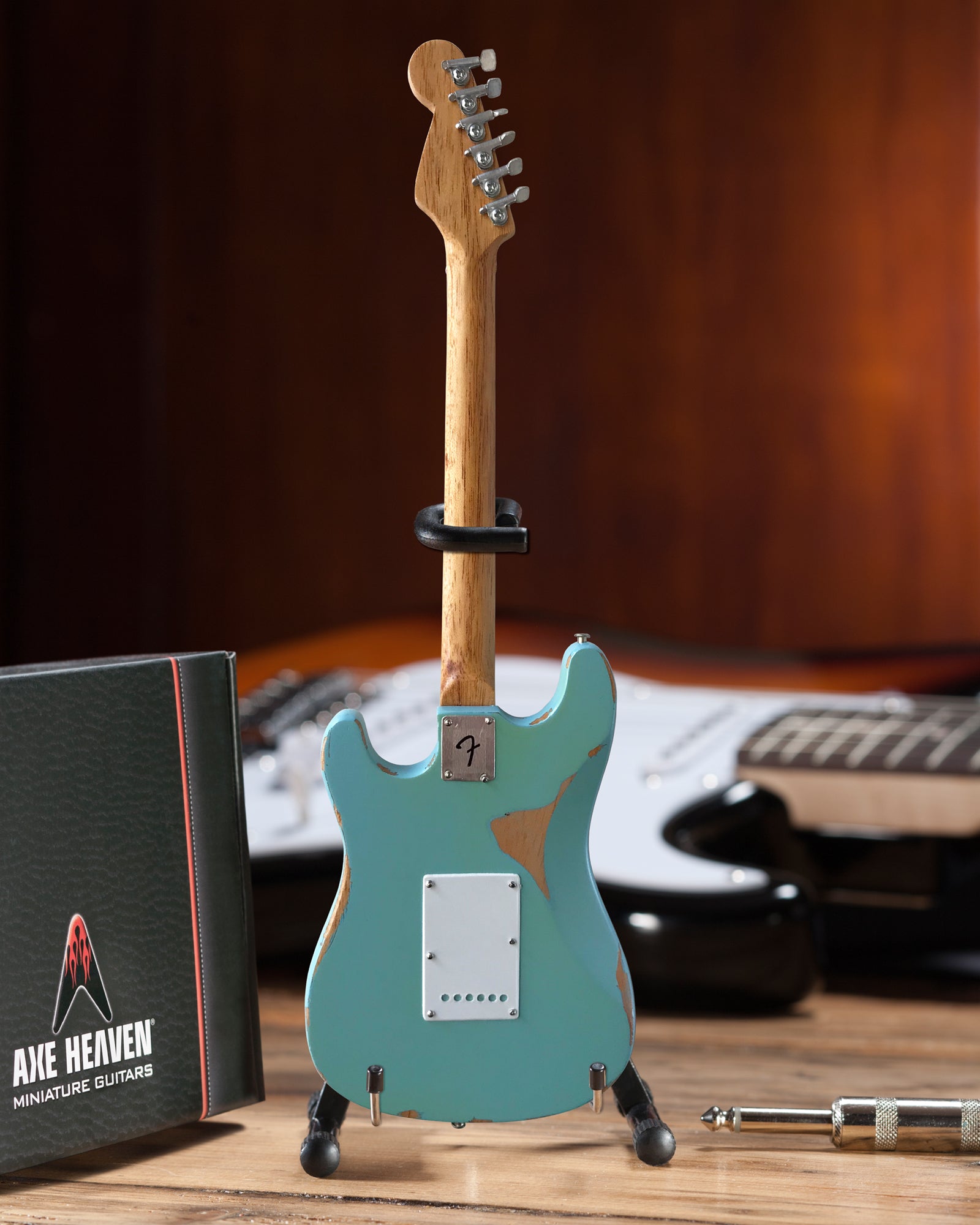 OFFICIALLY LICENSED KENNY WAYNE SHEPHERD MINI FENDER™ STRAT™ CROSSROADS BLUE GUITAR MODEL