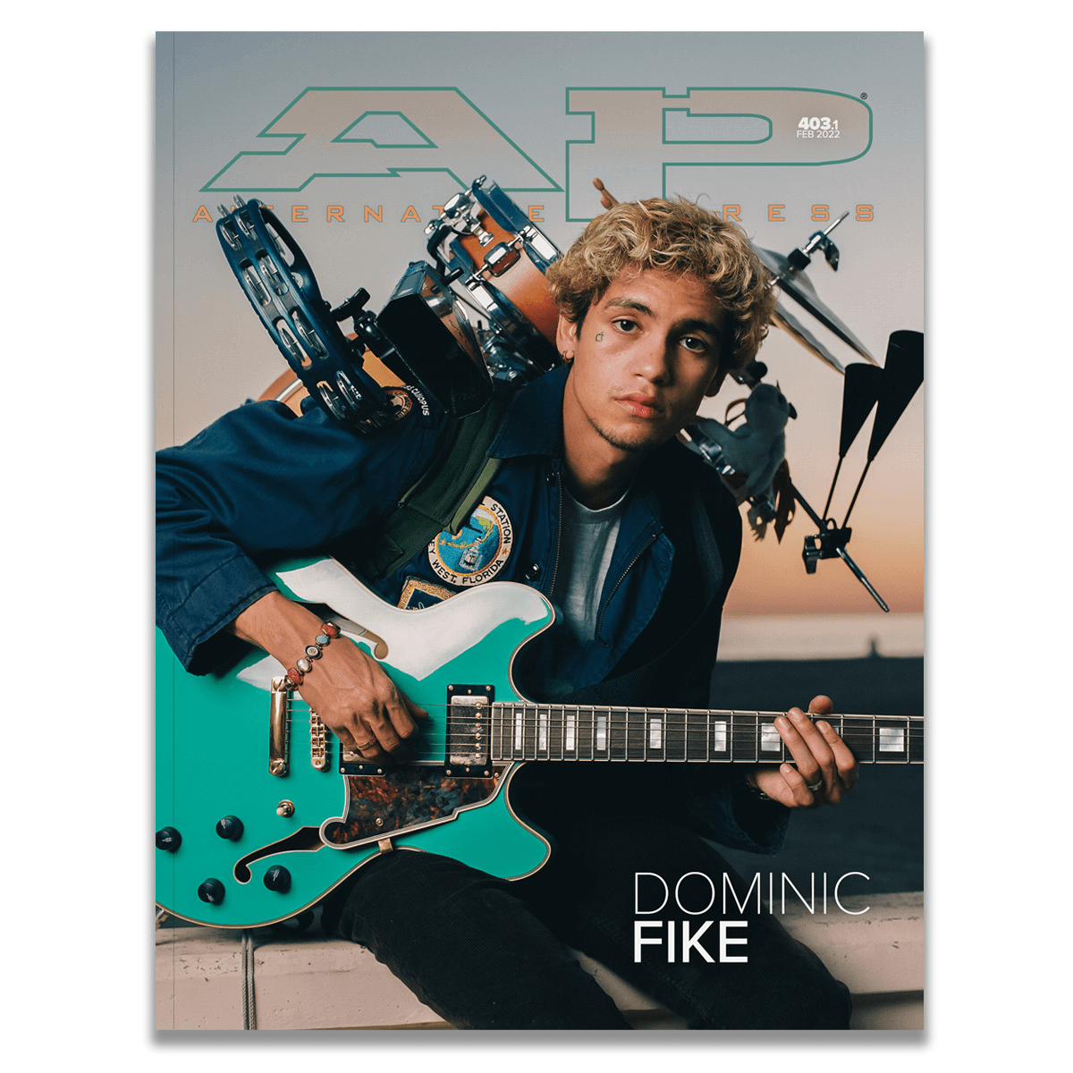 Dominic Fike - Alternative Press Magazine Issue 403 - February 2022 - Version 1 New Gen Magazine Alternative Press