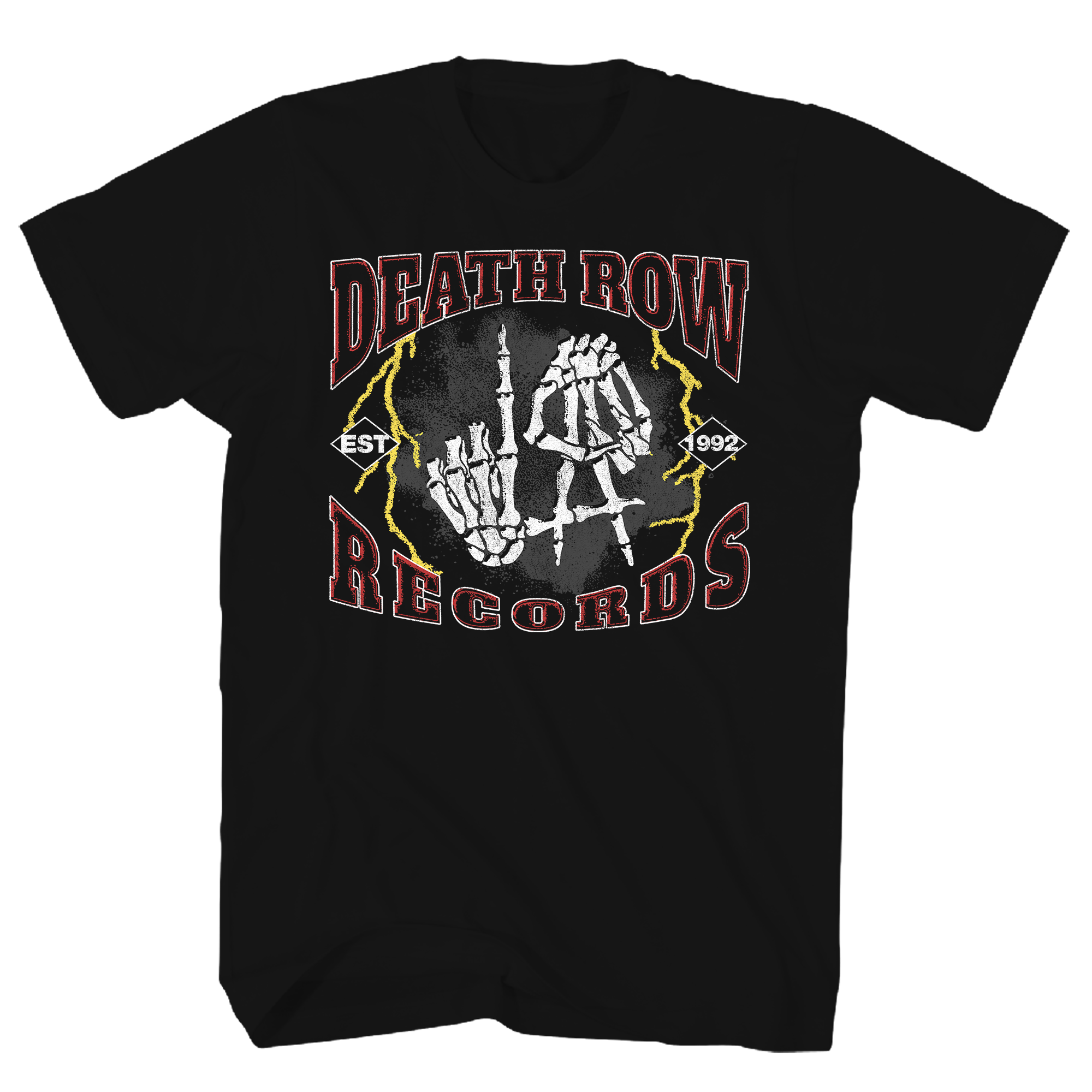 DEATH ROW RECORDS DEATH ROW LA BLACK T-SHIRT/S