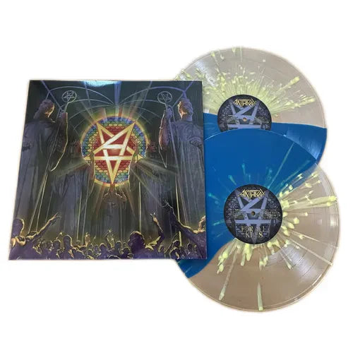 ANTHRAX 'FOR ALL KINGS' 2LP (Opaque Blue & Clear Split w/Neon Yellow Splatter Vinyl)