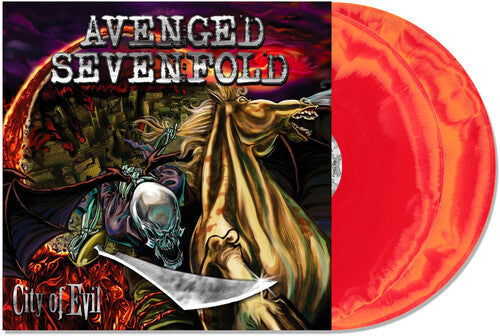 AVENGED SEVENFOLD 'CITY OF EVIL' 2LP (Anniversary Edition, Orange/Red Swirl Vinyl)