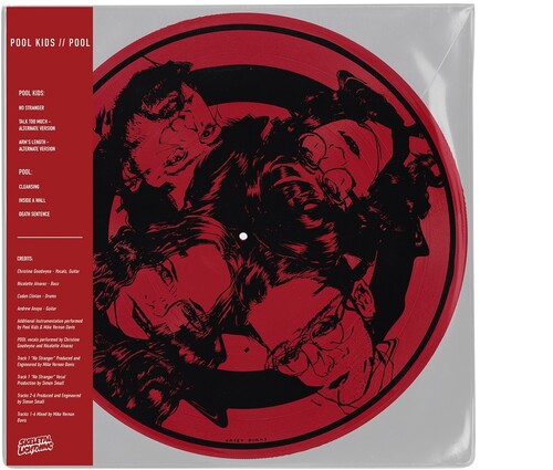 POOL KIDS 'POOL KIDS/POOL' LP (Limited Edition, Transparent Red Vinyl)