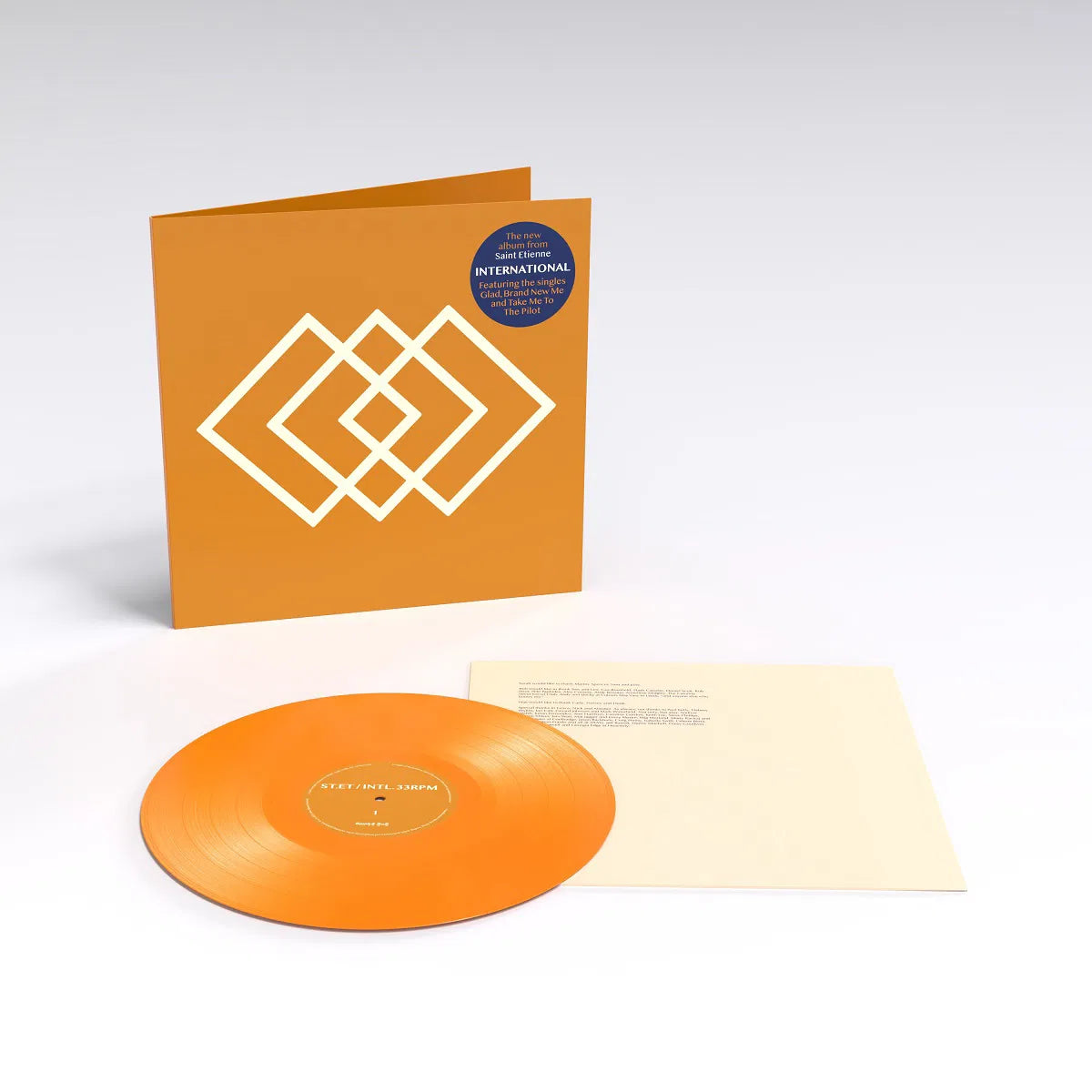 SAINT ETIENNE 'INTERNATIONAL' LP (Orange Vinyl)
