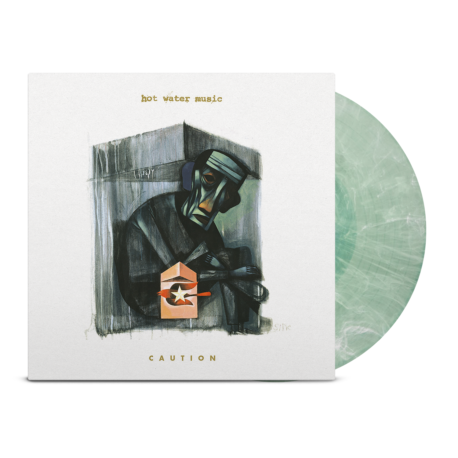 HOT WATER MUSIC ‘CAUTION’ LP (Exclusive – Limited to 300, Frosted Coke Bottle Vinyl)