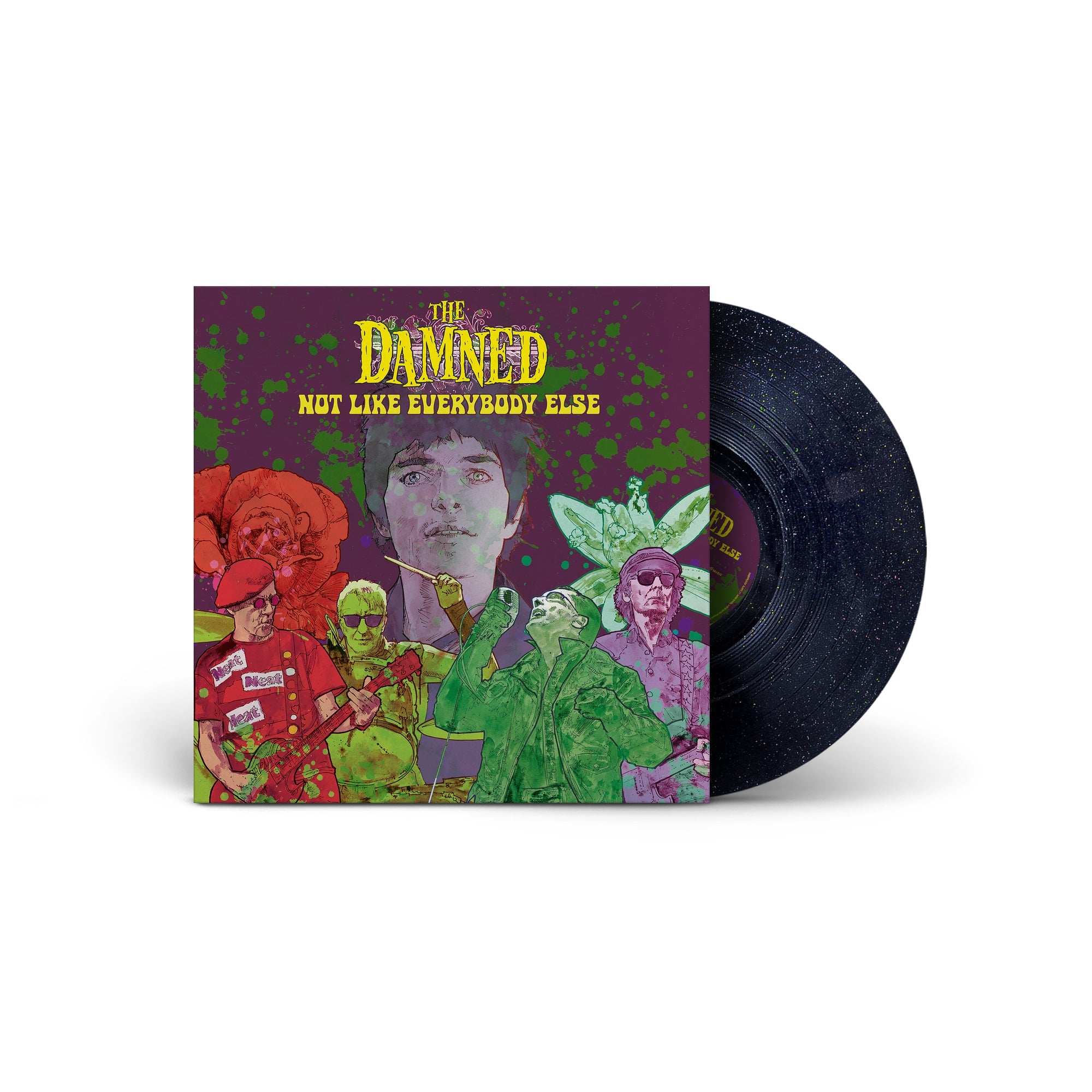 THE DAMNED 'NOT LIKE EVERYBODY ELSE' LP (Rainbow Sparkle Vinyl)